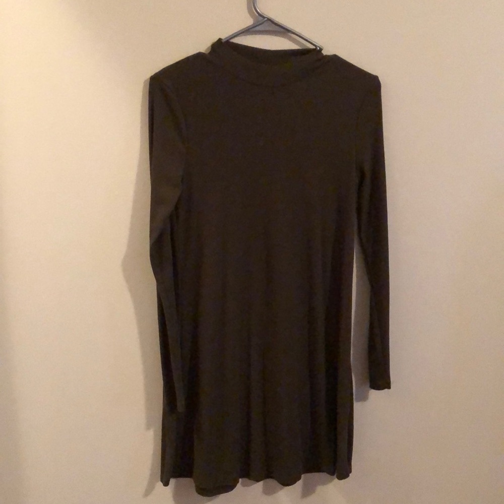 Olive Green Skater Dress